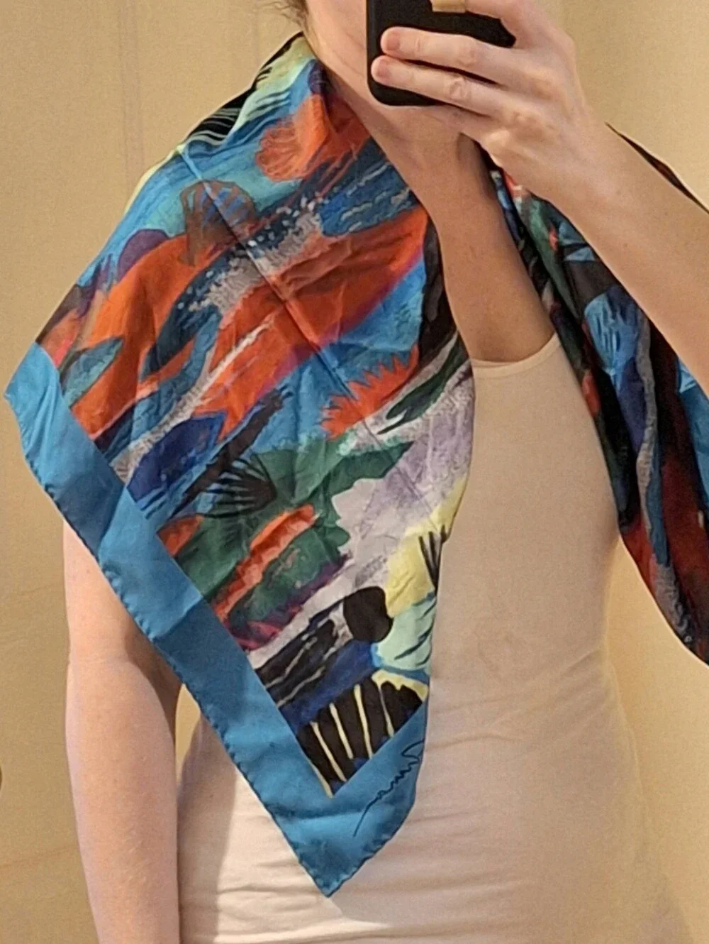 GIORGIO ARMANI | Silk Multicolor Scarf
